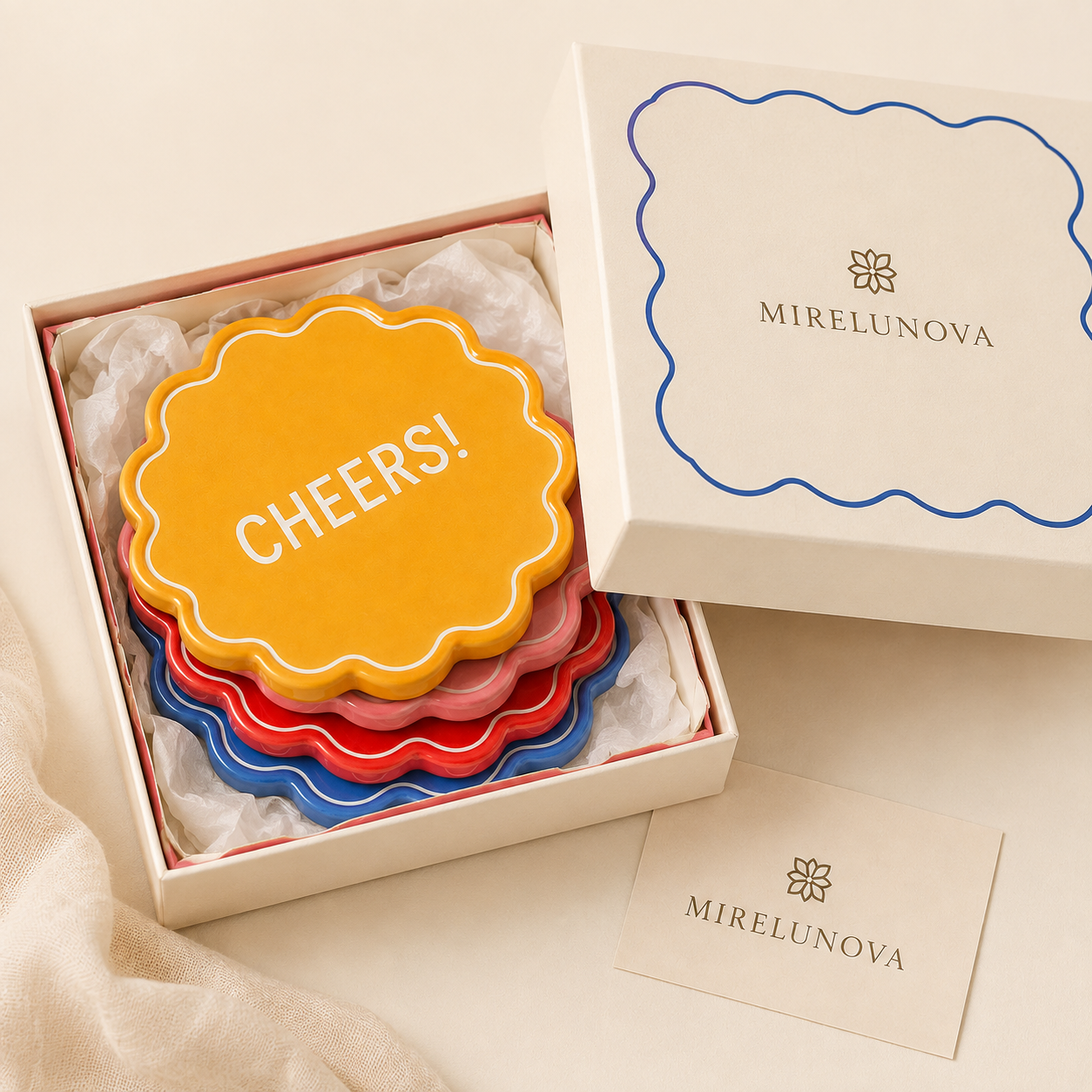 Mirelunova®Happy Hour Coaster Set