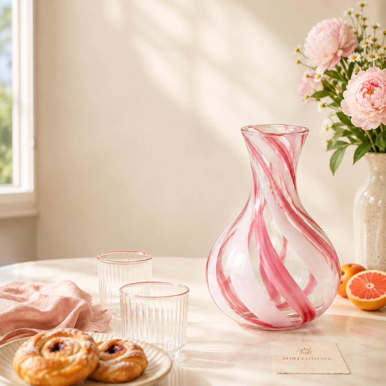 Mirelunova®Candy Swirl Carafe