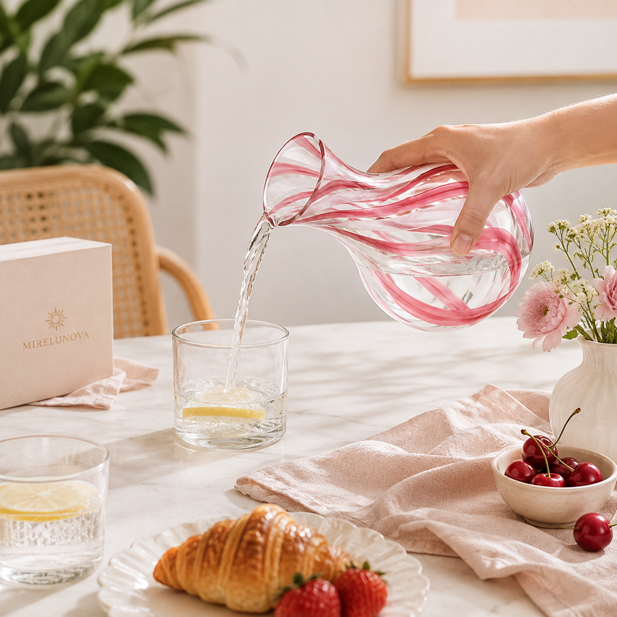 Mirelunova®Candy Swirl Carafe