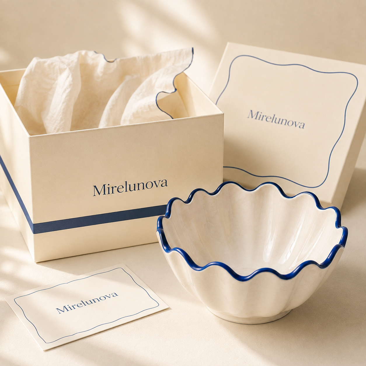 Mirelunova®Wavy Edge Fruit Bowl