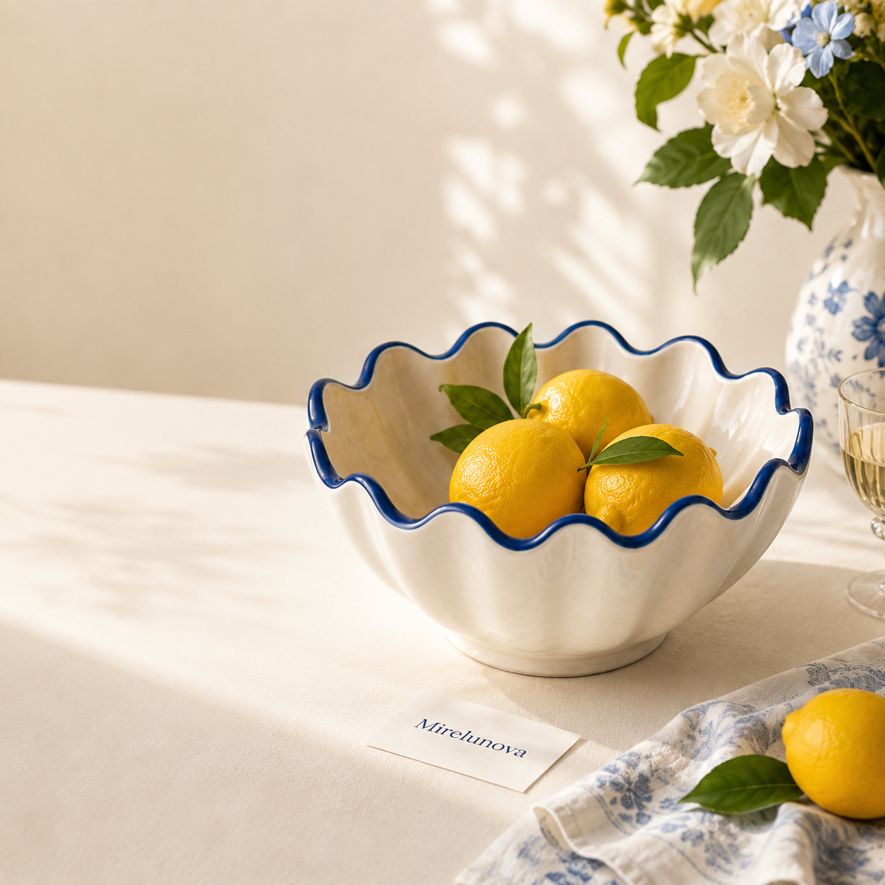 Mirelunova®Wavy Edge Fruit Bowl