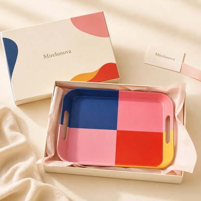 Mirelunova®Color Block Serving Tray