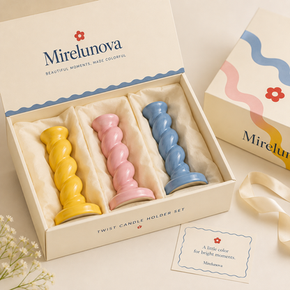 Mirelunova®Twist Candle Holder Set