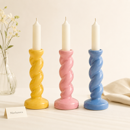 Mirelunova®Twist Candle Holder Set