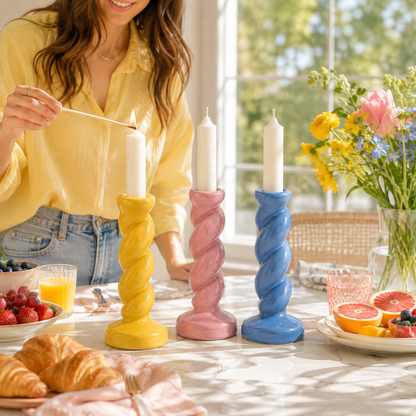 Mirelunova®Twist Candle Holder Set