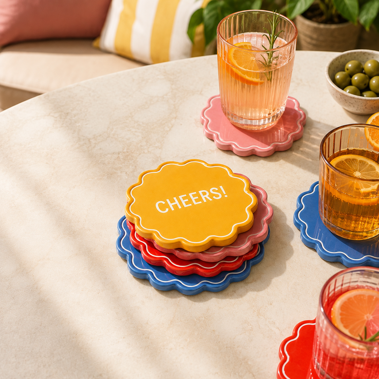 Mirelunova®Happy Hour Coaster Set