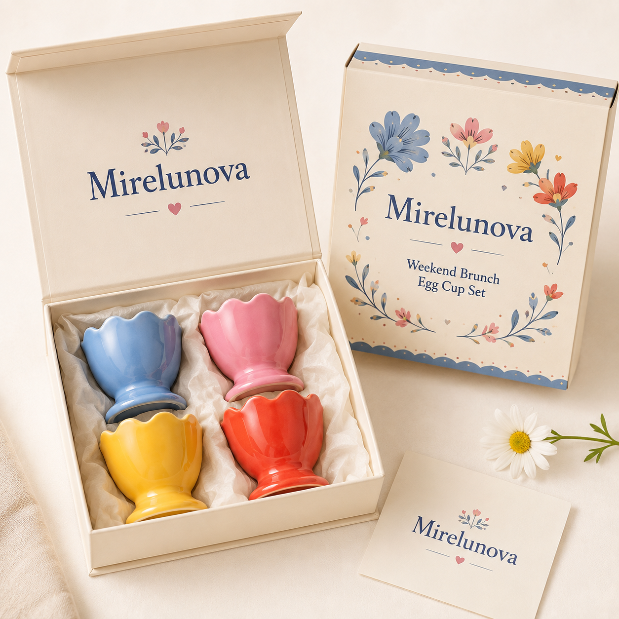 Mirelunova®Weekend Brunch Egg Cup Set