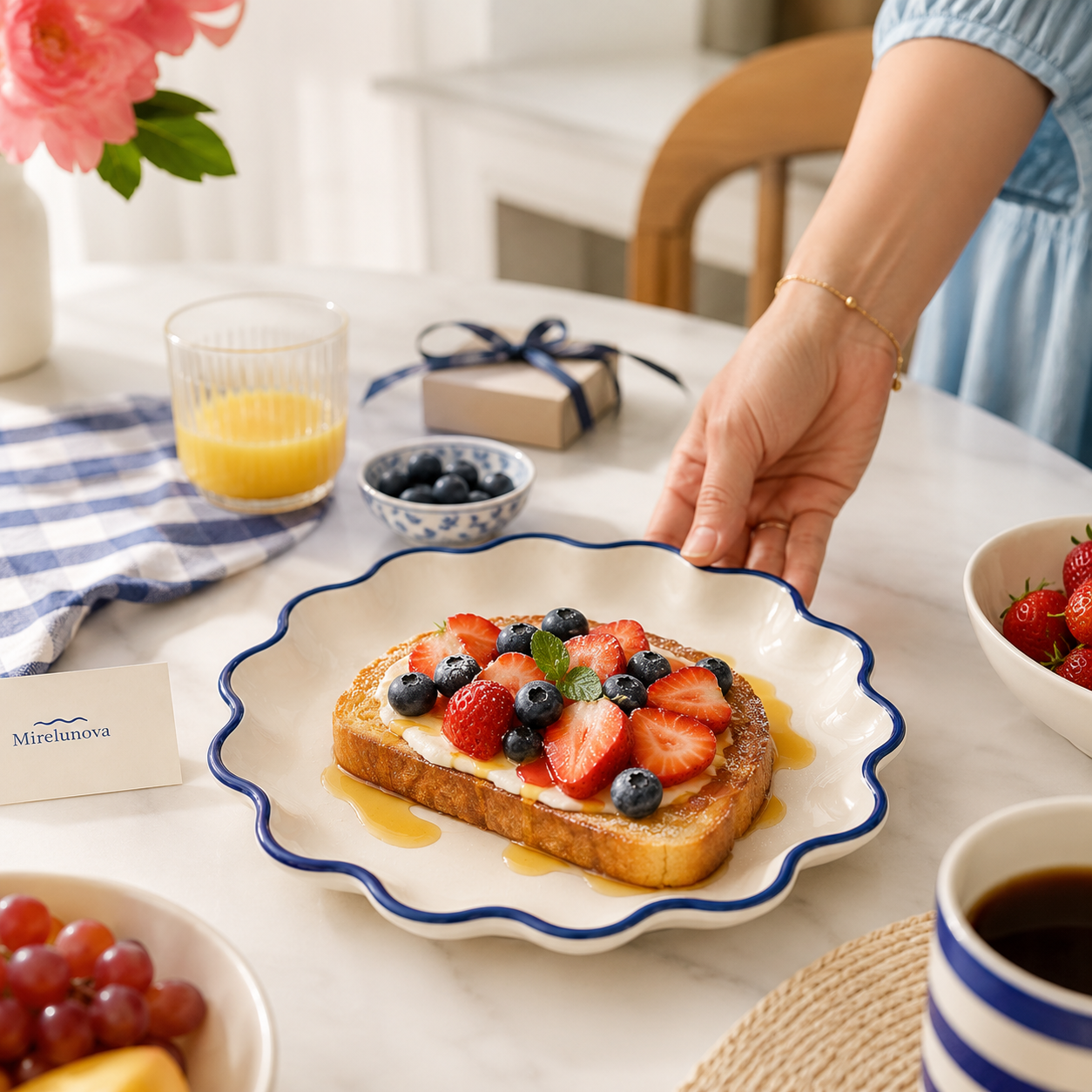 Mirelunova®Wave Rim Dinner Plate