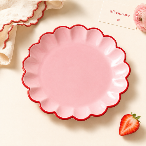 Mirelunova®Scallop Edge Salad Plate