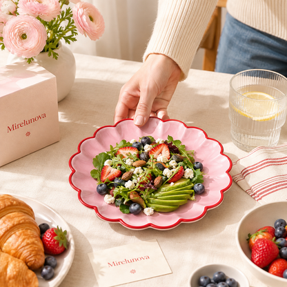 Mirelunova®Scallop Edge Salad Plate