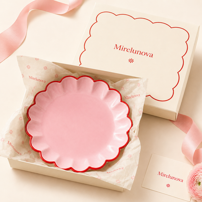 Mirelunova®Scallop Edge Salad Plate