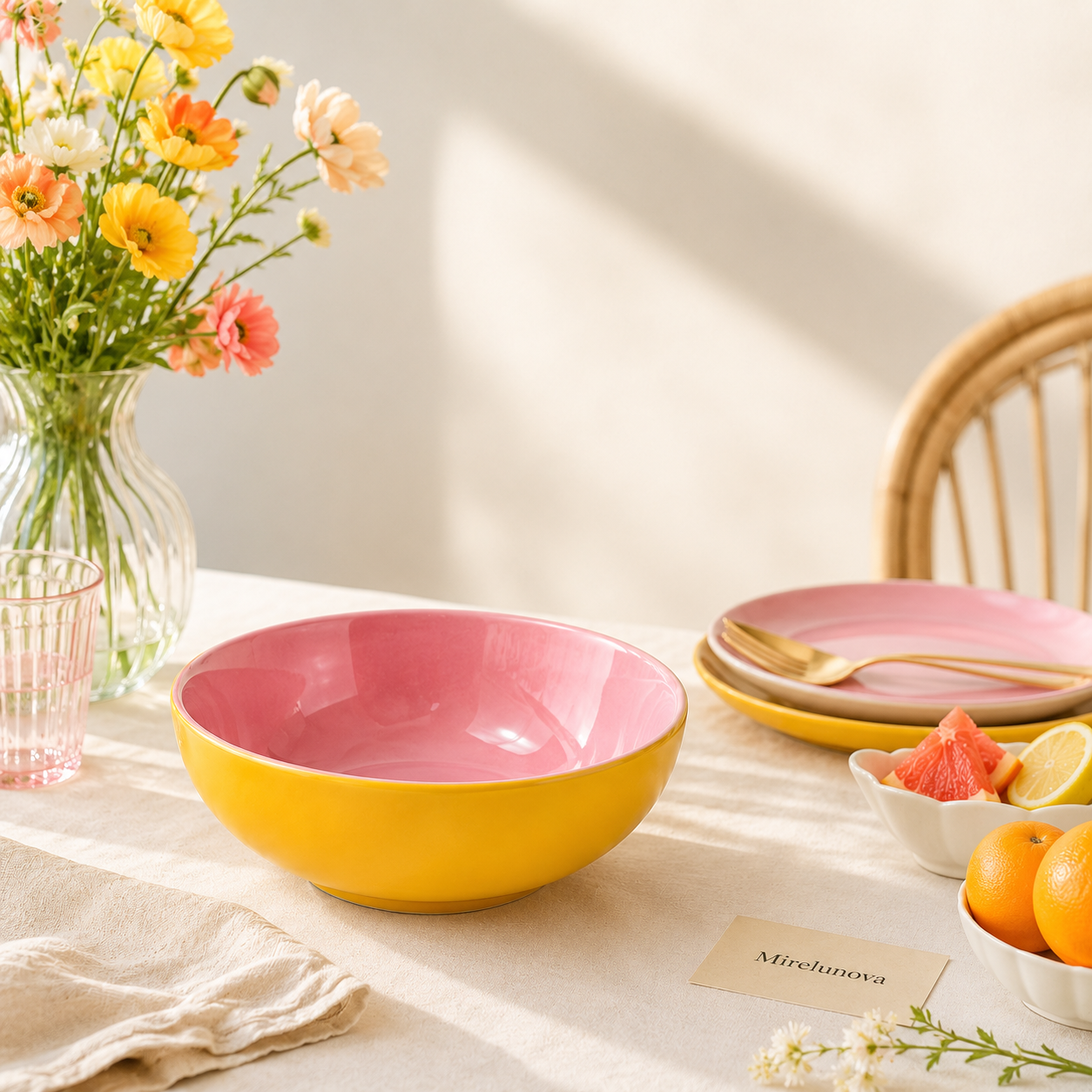 Mirelunova®Color Pop Pasta Bowl