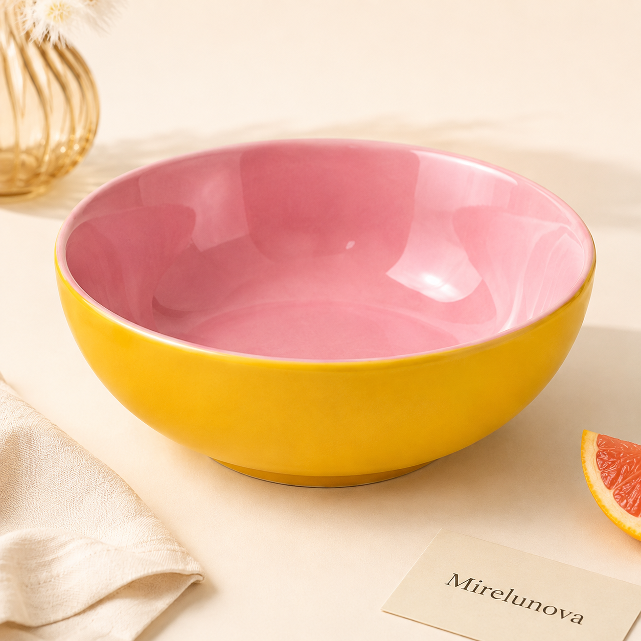 Mirelunova®Color Pop Pasta Bowl
