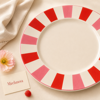 Mirelunova®Sunset Stripe Charger Plate