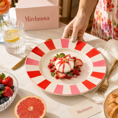 Mirelunova®Sunset Stripe Charger Plate
