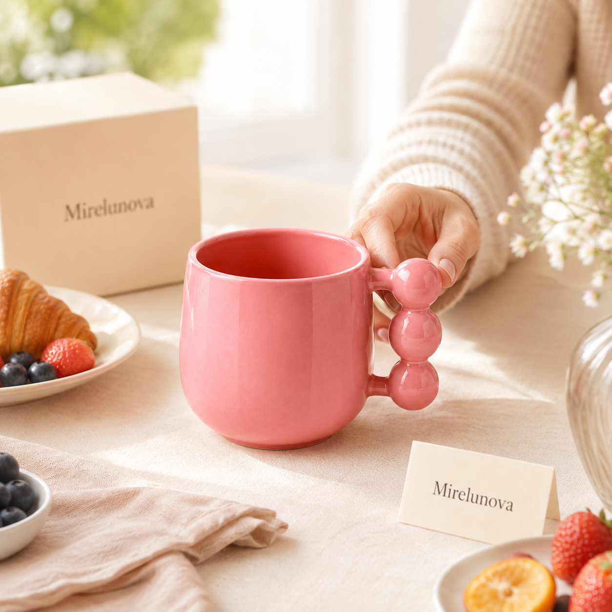 Mirelunova®Bubble Handle Mug
