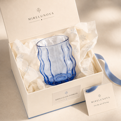 Mirelunova®Ripple Glass Tumbler