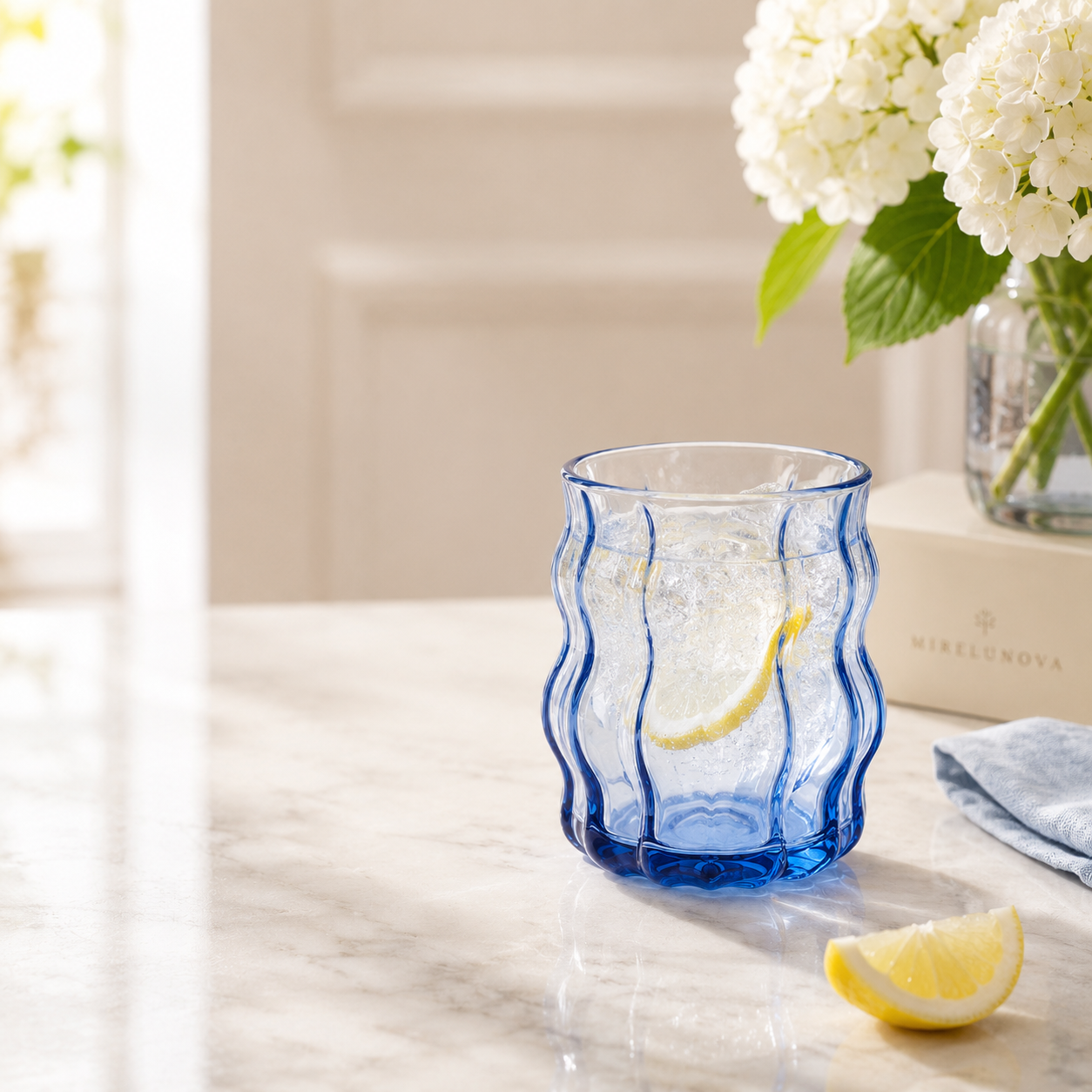 Mirelunova®Ripple Glass Tumbler