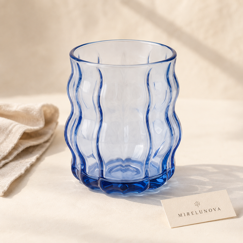 Mirelunova®Ripple Glass Tumbler
