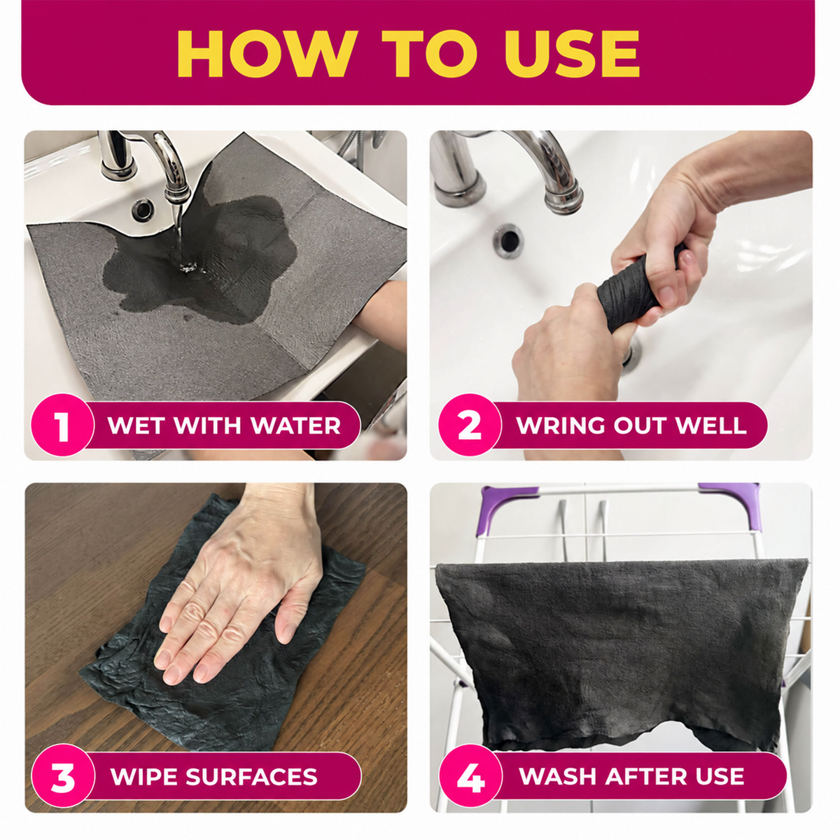 Genie Magic Cleaning Cloth (5-Pack)